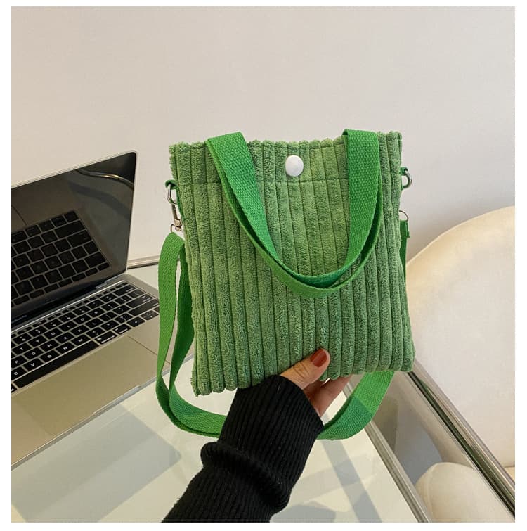 Corduroy Crossbody Mini Tote Bag thumbnail 4