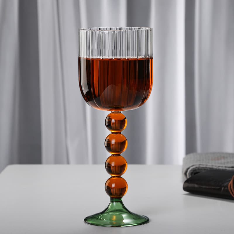 Vertical grain red wine champagne glass thumbnail 4