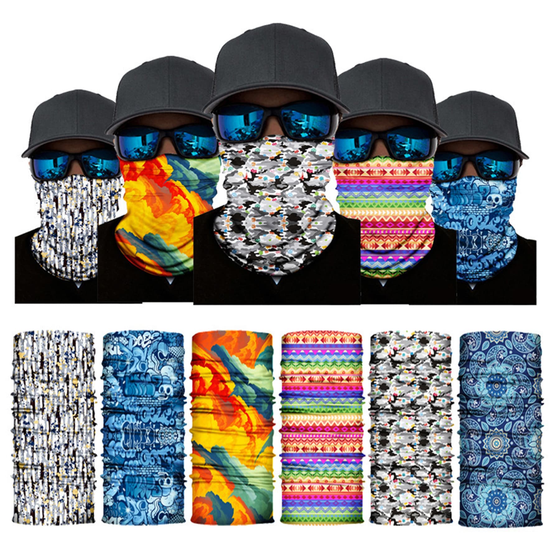 Kids 9x16" Polyester Full Color Neck Gaiter thumbnail 5