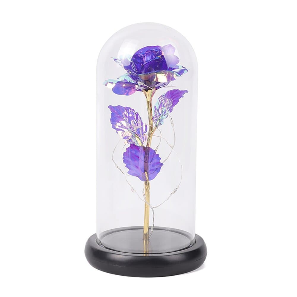 Colorful Artificial Rose Gift W/ Led String Lights thumbnail 2