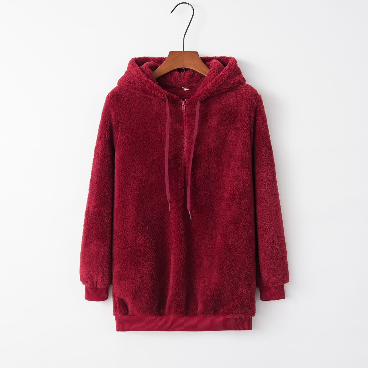 Women’S Oversized Fuzzy Pullover Hoodies thumbnail 4