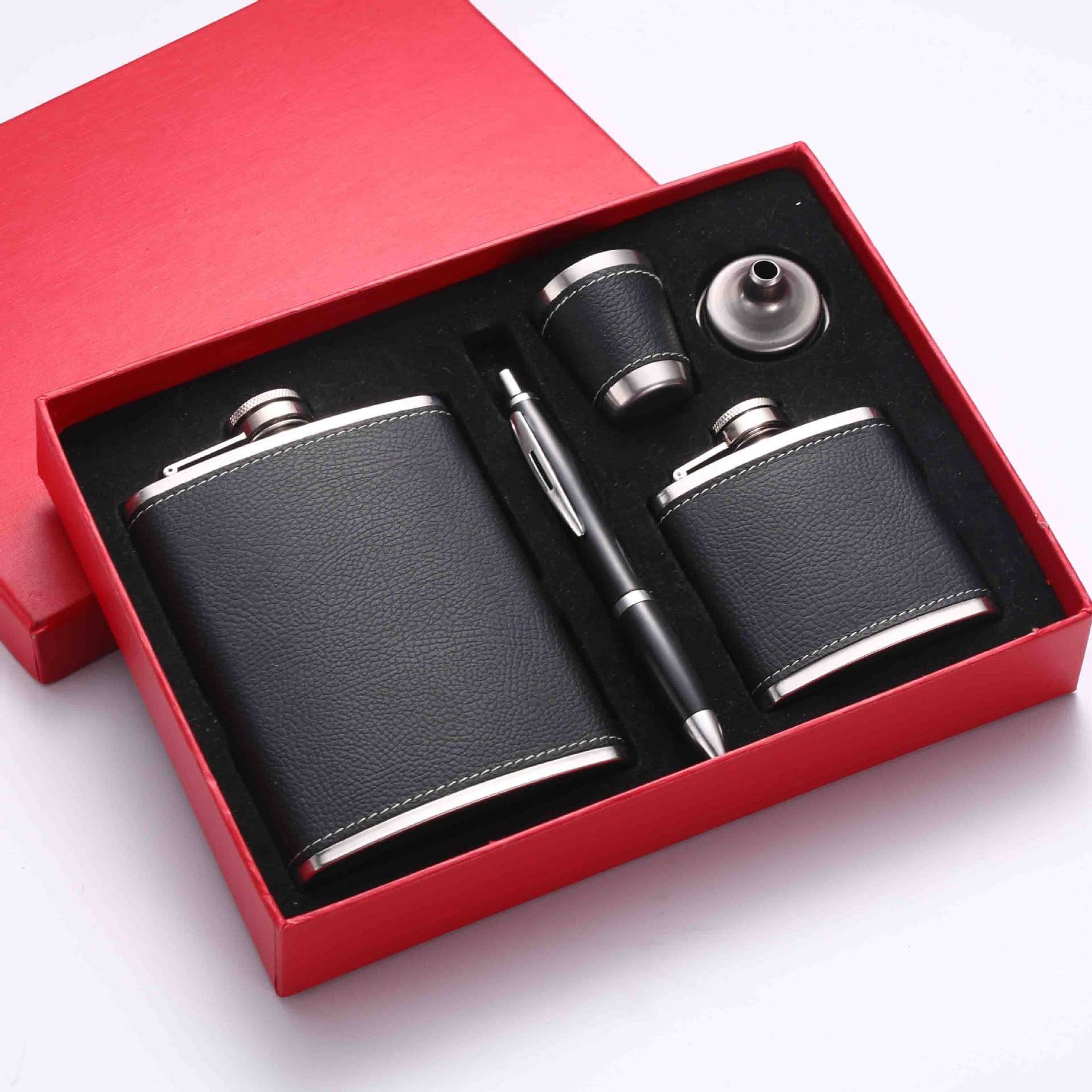 8oz Stainless Steel Wine Bottle Set thumbnail 2