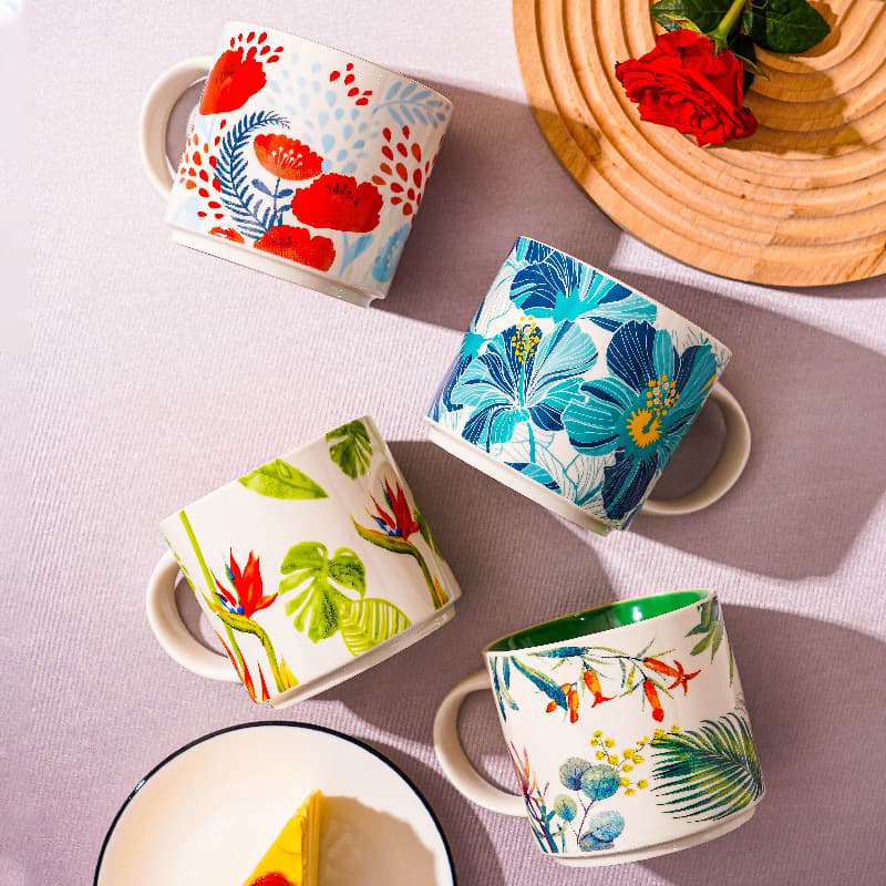 14 Oz Porcelain Coffee Mugs thumbnail 4