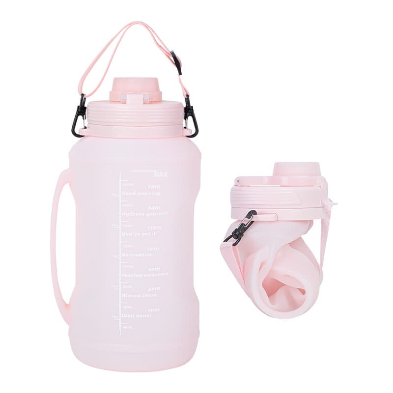 Collapsible Water Bottles with straw thumbnail 4