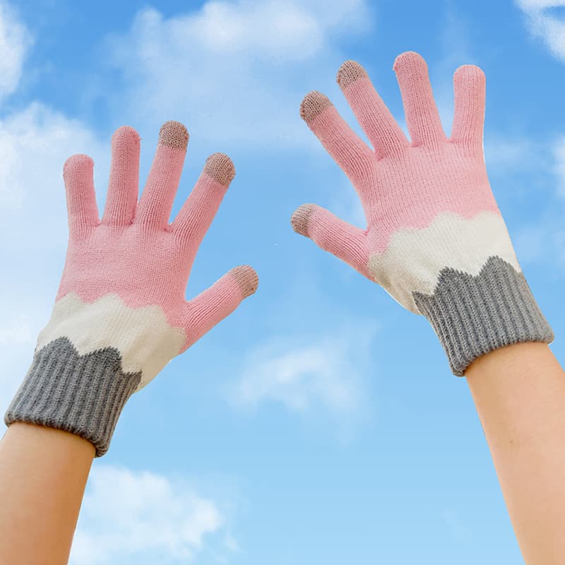 Winter Warm Knitted Touchscreen Gloves thumbnail 2