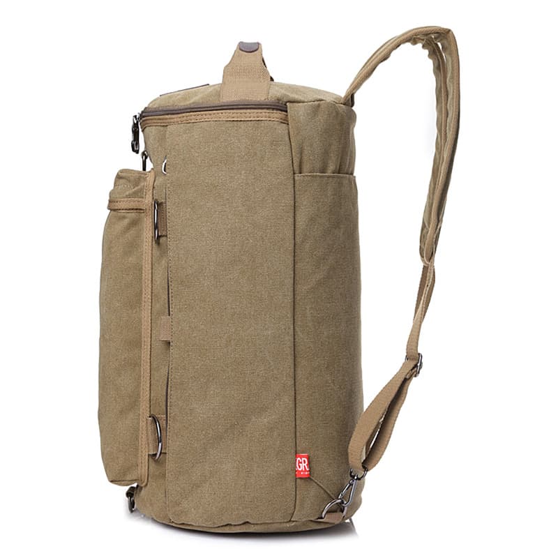 Oversized Heavy Duty Canvas Travel Duffel Backpack thumbnail 4