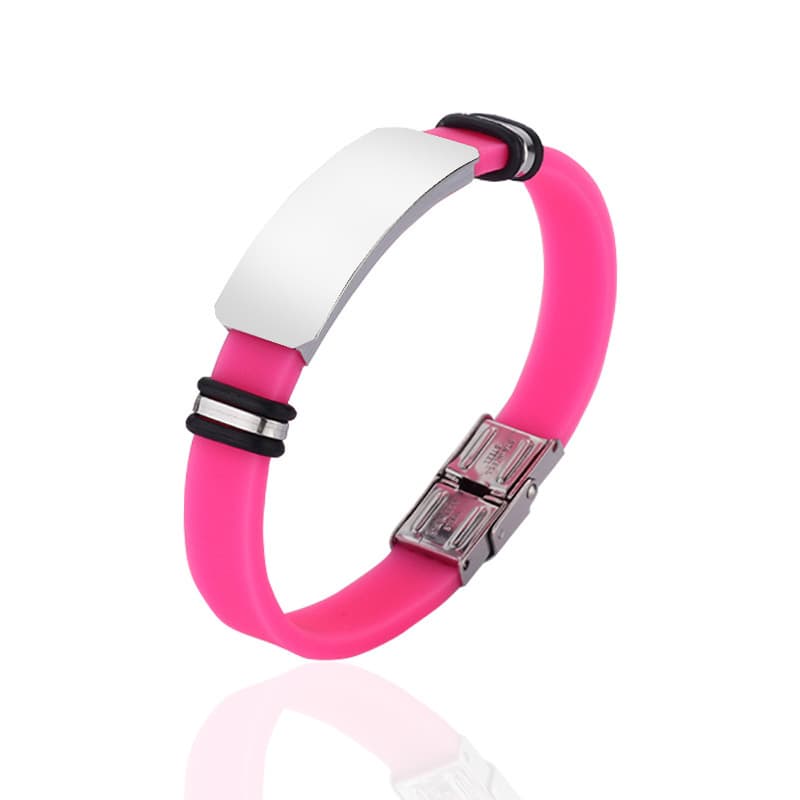 Titanium Steel Silicone Personalized Fashion Bracelet thumbnail 2
