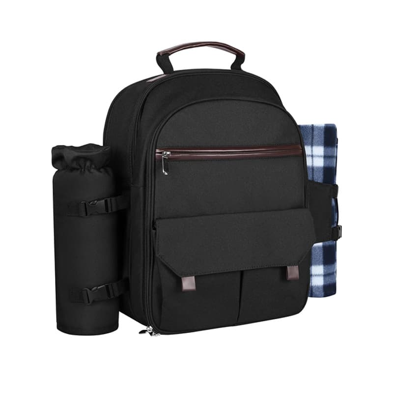 Picnic Backpack with Cooler Bag, Wine Pouch, Blanket thumbnail 3