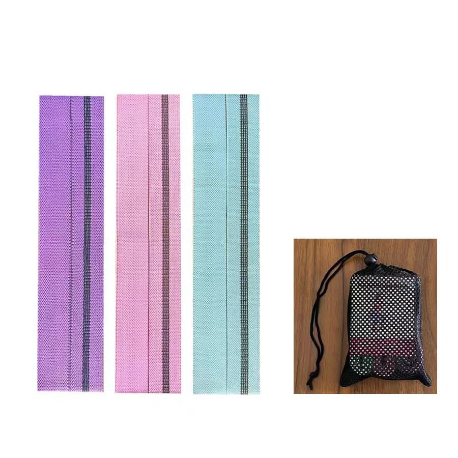 Fitness 3 Resistance Bands for Legs and Butt Yoga thumbnail 4