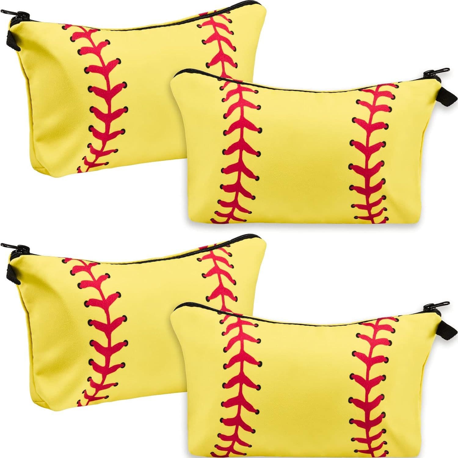 Yellow Baseball Cosmetic Bag thumbnail 6