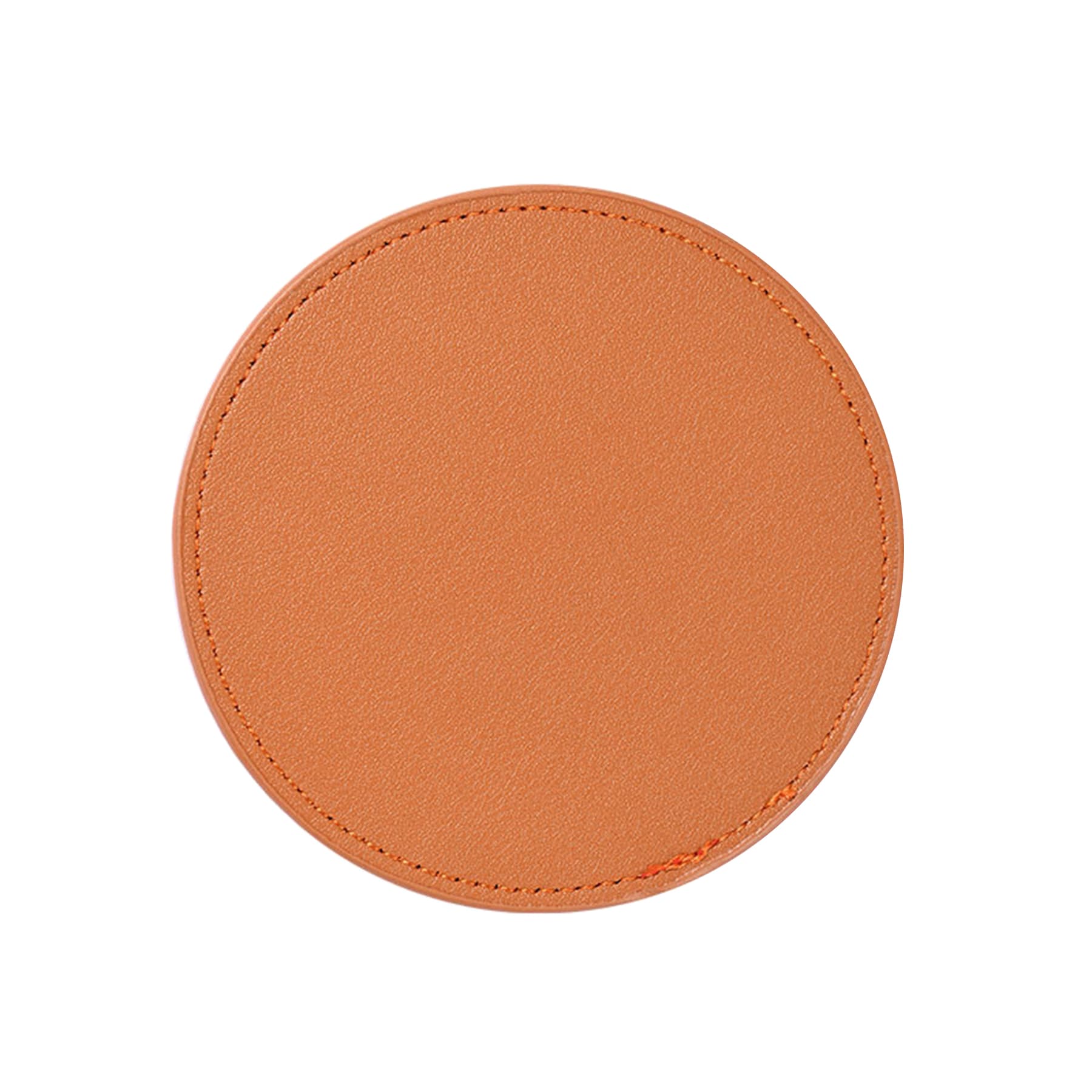 Leather 4-Round Coaster Set thumbnail 4