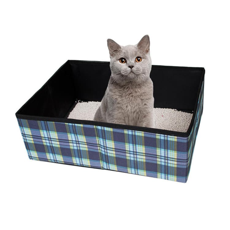 Oxford Cloth Foldable Cat Litter Box thumbnail 2