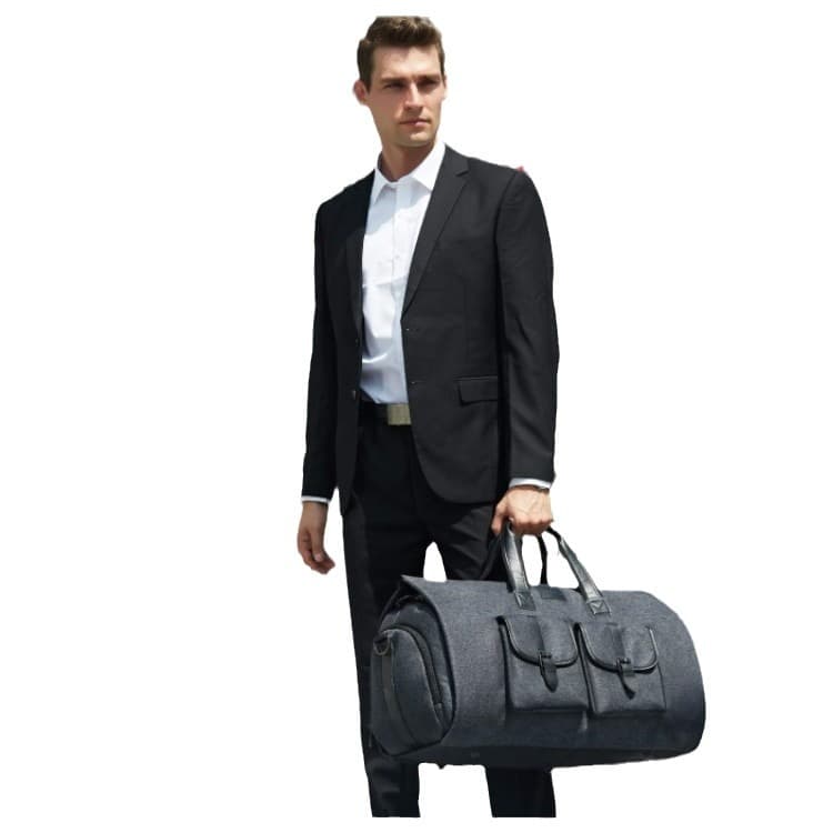 Oxford waterproof Garment Travel Duffel Bag with Shoe Pouch thumbnail 5