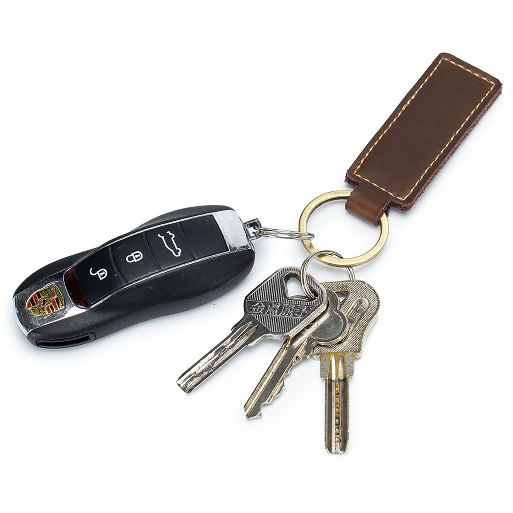 PU Leather Keychain Ring Holder thumbnail 9