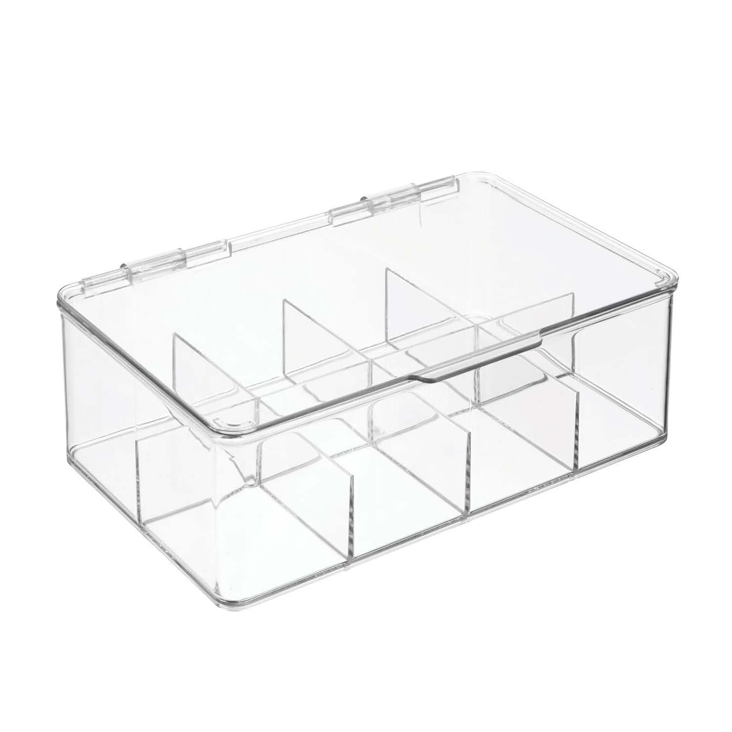 Plastic Tea Bag Divided Storage Organizer Container Box thumbnail 4