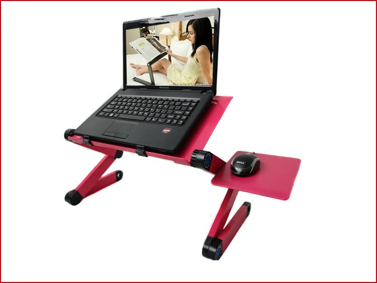 Adjustable Laptop Stand with Cooling Fan And Mouse Pad thumbnail 5