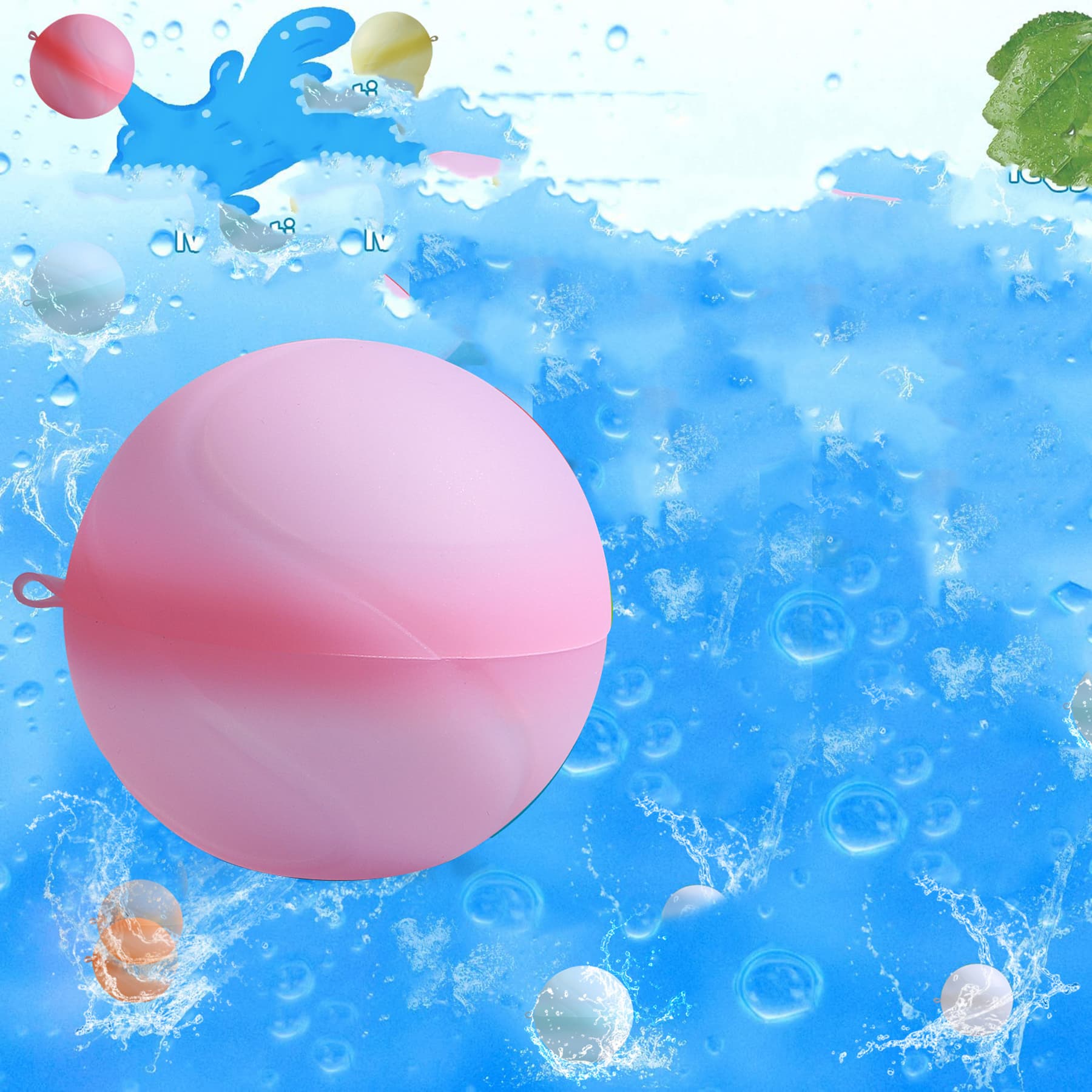 Silicone Reusable Water Splash Balls thumbnail 12