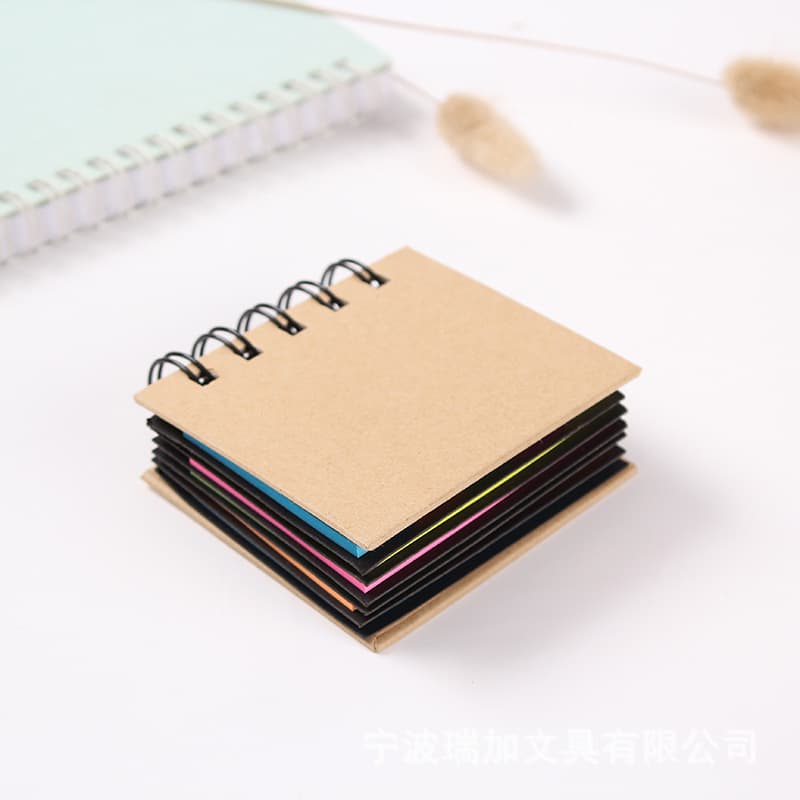 Kraft Paper Sticky Note Spiral Notebook thumbnail 3