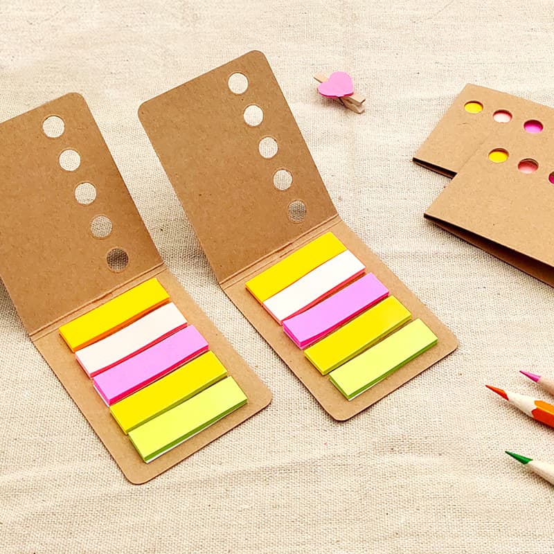 Kraft Notebook Sticky Memo Pad thumbnail 3