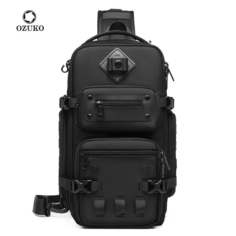 Oxford Sling Backpack Large Capacity Shoulder Crossbody Bags thumbnail 4