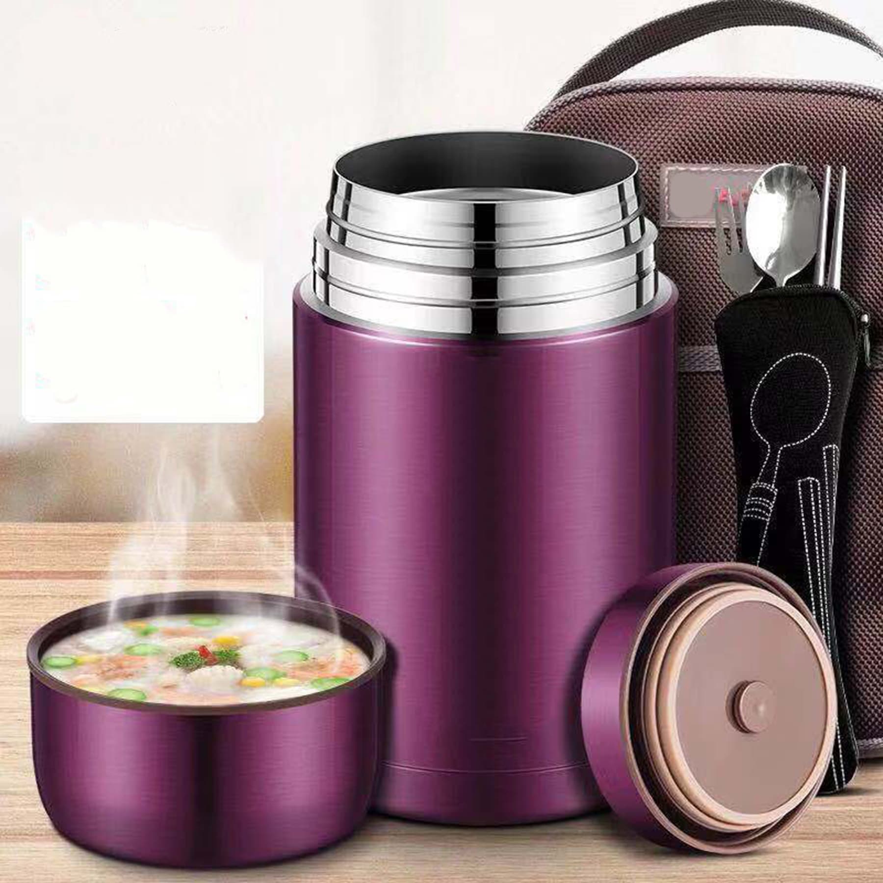 34Oz Lunch Box Stainless Steel 18/10 thumbnail 2