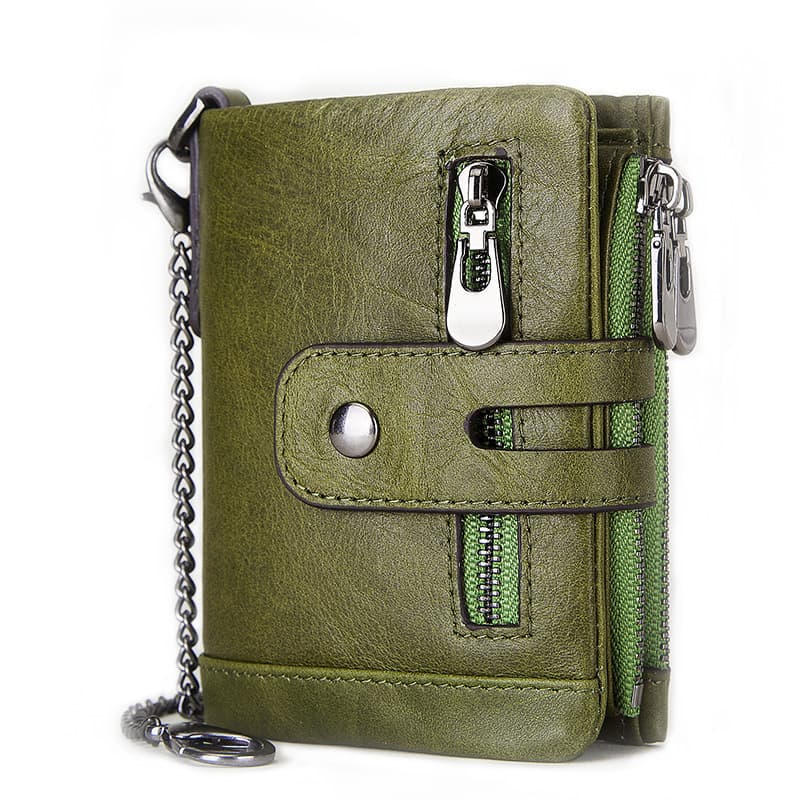 Anti-Theft Leather Wallets Purse thumbnail 5