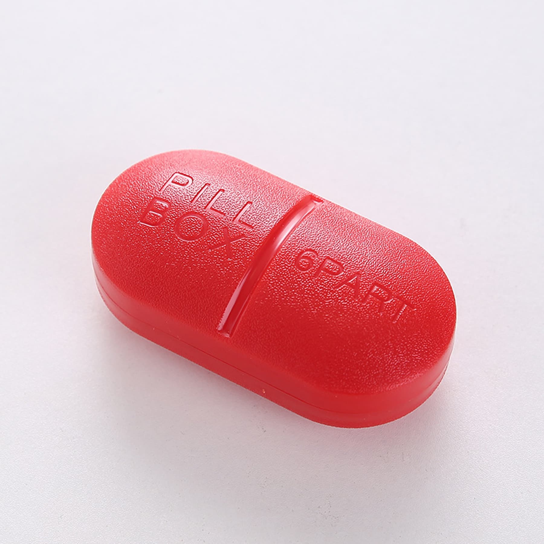 Oval 6 Compartment Pill Storage Box thumbnail 2