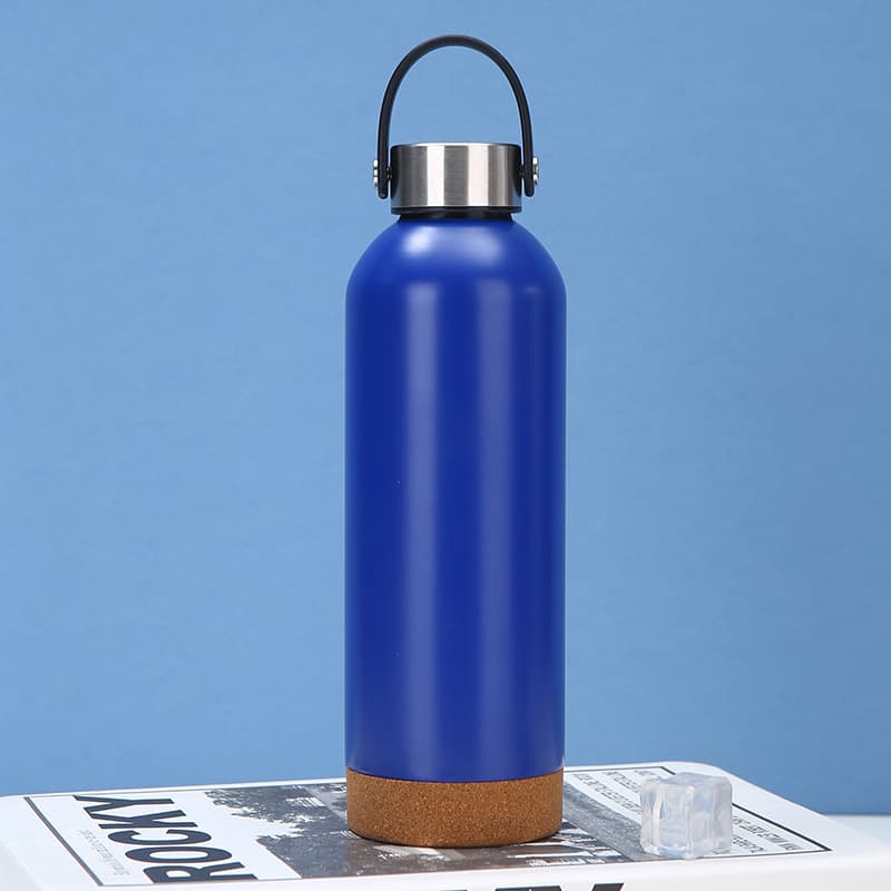 Vacuum Bottle with Bamboo Lid and Base thumbnail 2