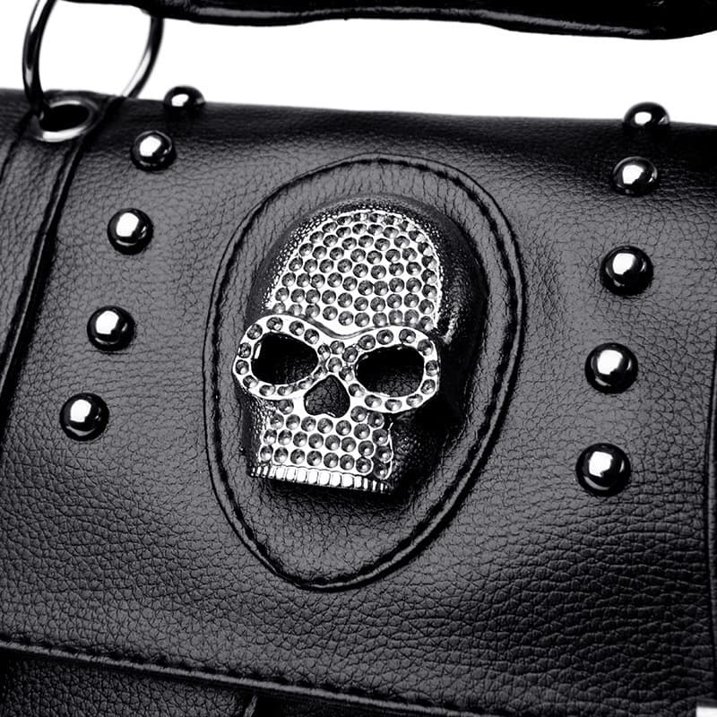 PU Punk vintage shoulder biker diagonal bag thumbnail 4