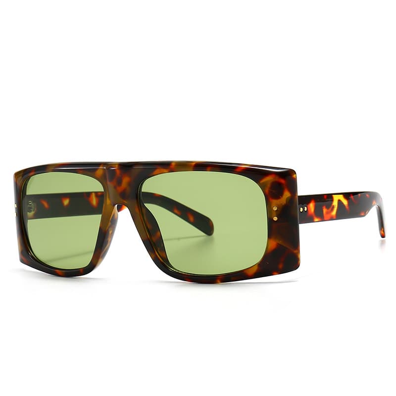 Retro Wide Rimmed Oversized Square Frame Sunglasses thumbnail 2