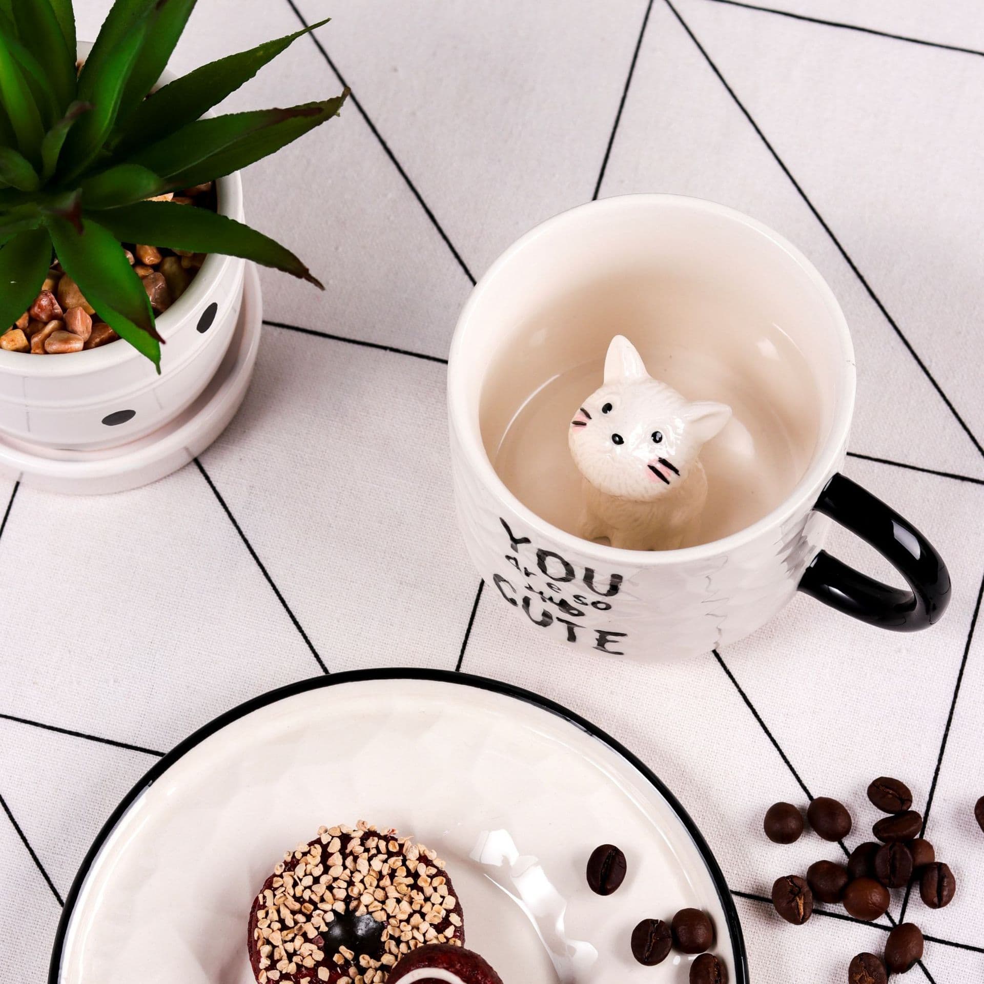 Cat Coffee Cup Set thumbnail 3
