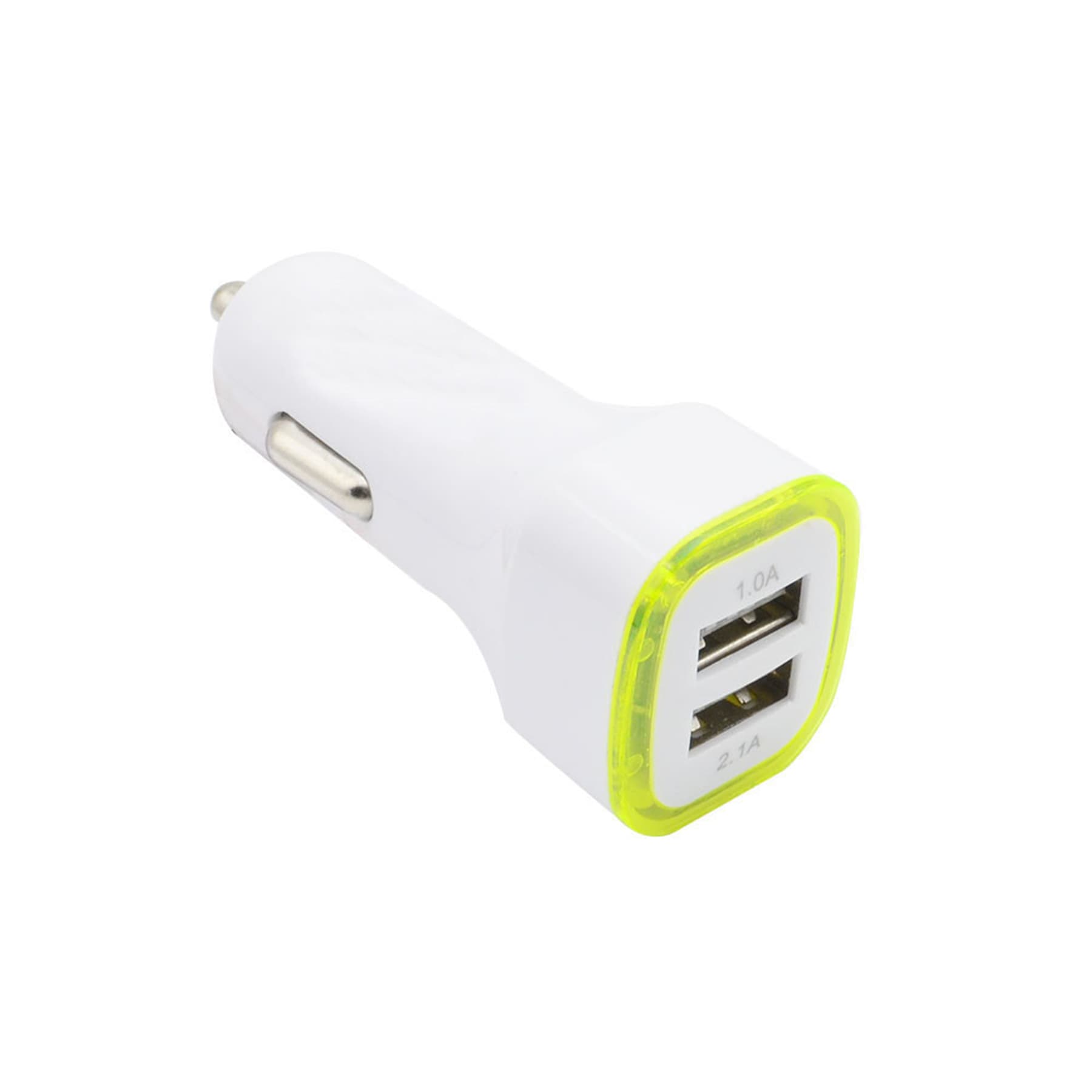 Dual Ports Led Light Square Usb Car Charger Adapter thumbnail 4