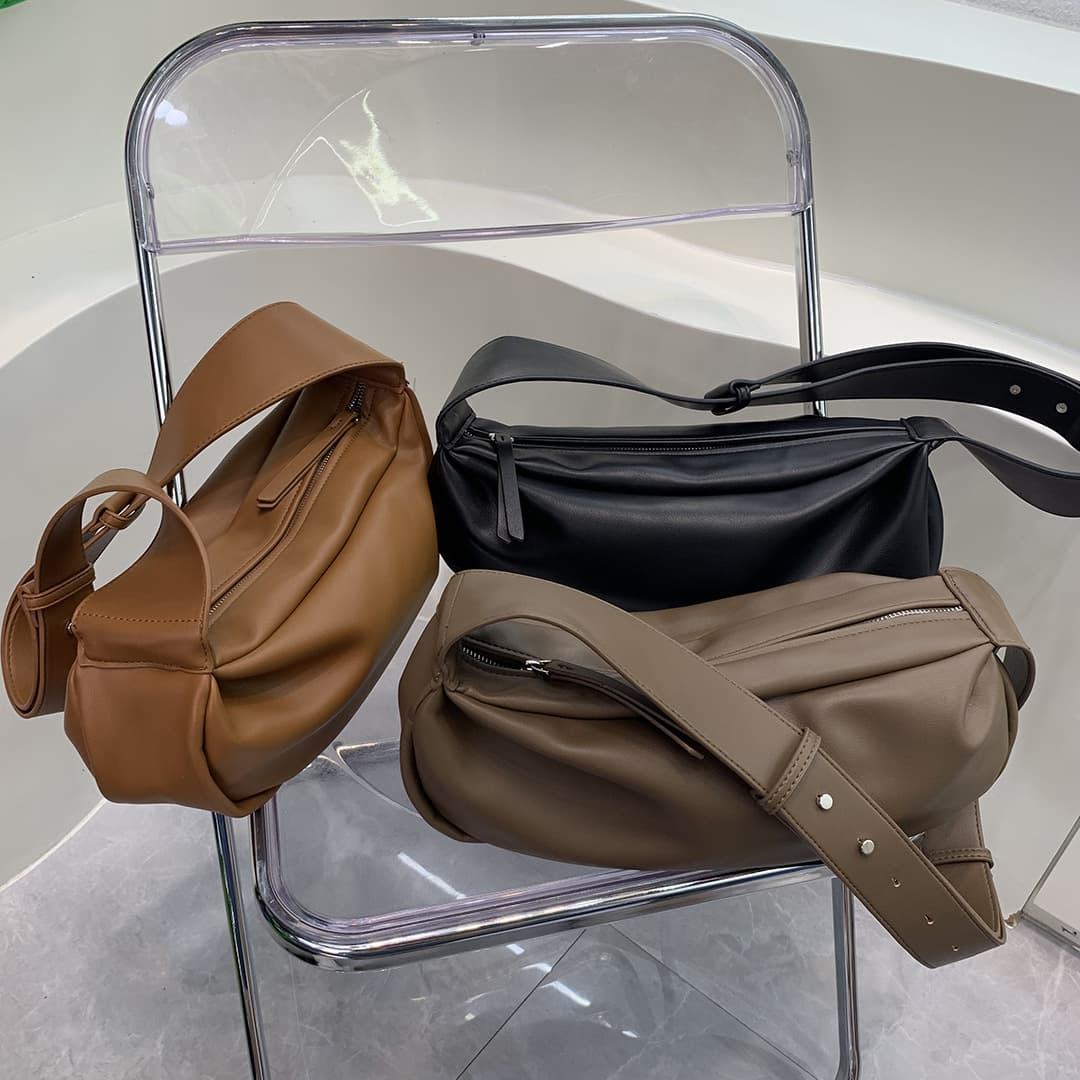 Genuine Leather Shoulder Hobo Tote Bags for Women thumbnail 2