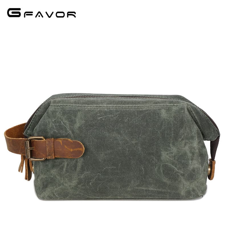 Waxed Canvas Toiletry Bag thumbnail 3