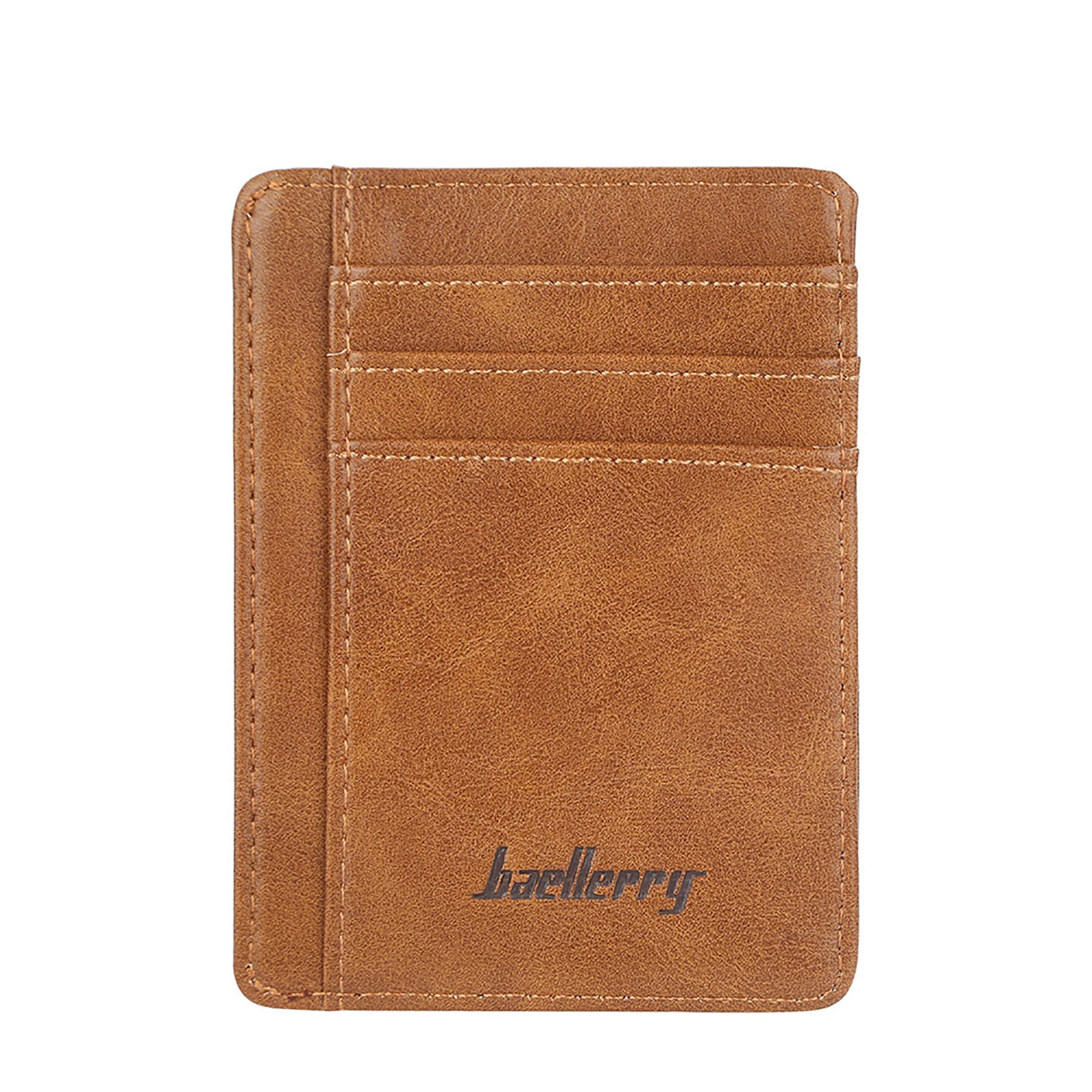 Antimagnetic Ultrathin Retro PU Card Holder Wallet thumbnail 7