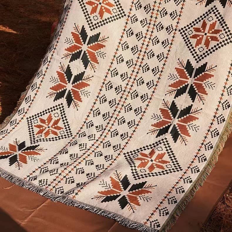 Bohemia style blanket for picnic thumbnail 3
