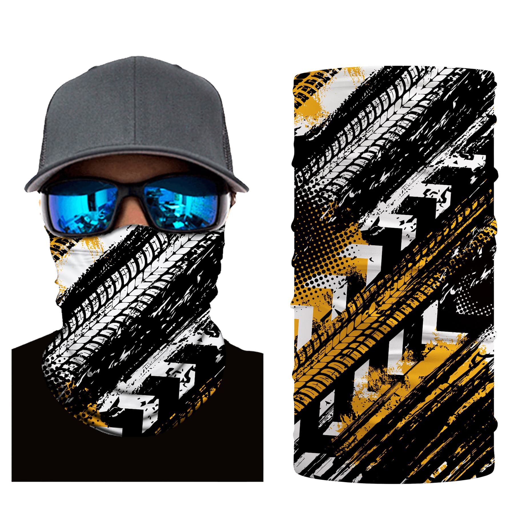 Kids 9x16" Polyester Full Color Neck Gaiter thumbnail 4