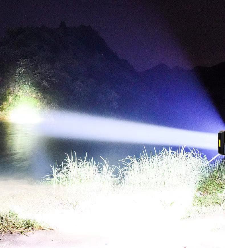 Solar Rechargeable Flashlight With Cob Sidelight thumbnail 2