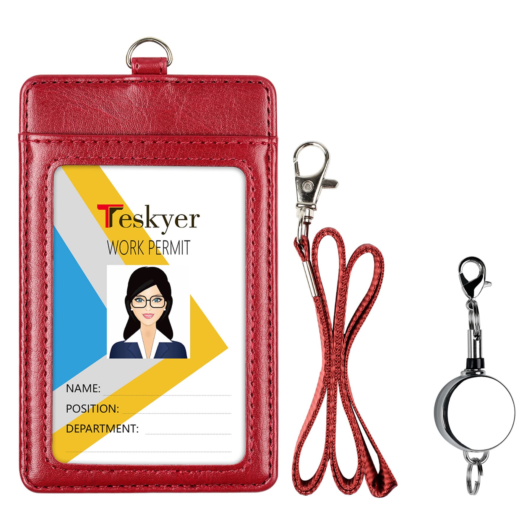 Leather Badge Holder thumbnail 3