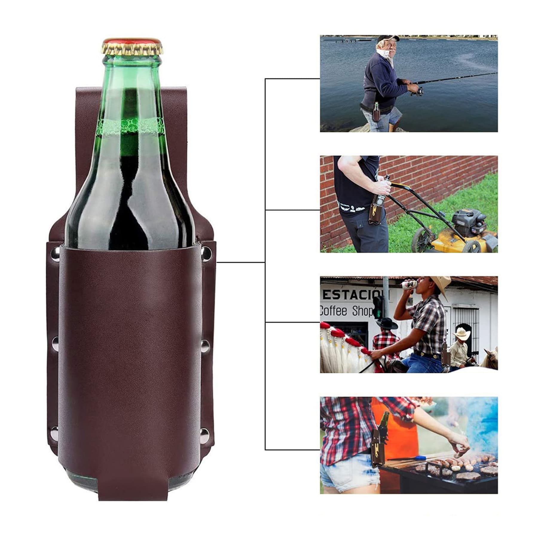 Beer Pu Leather Bolster Holder thumbnail 7