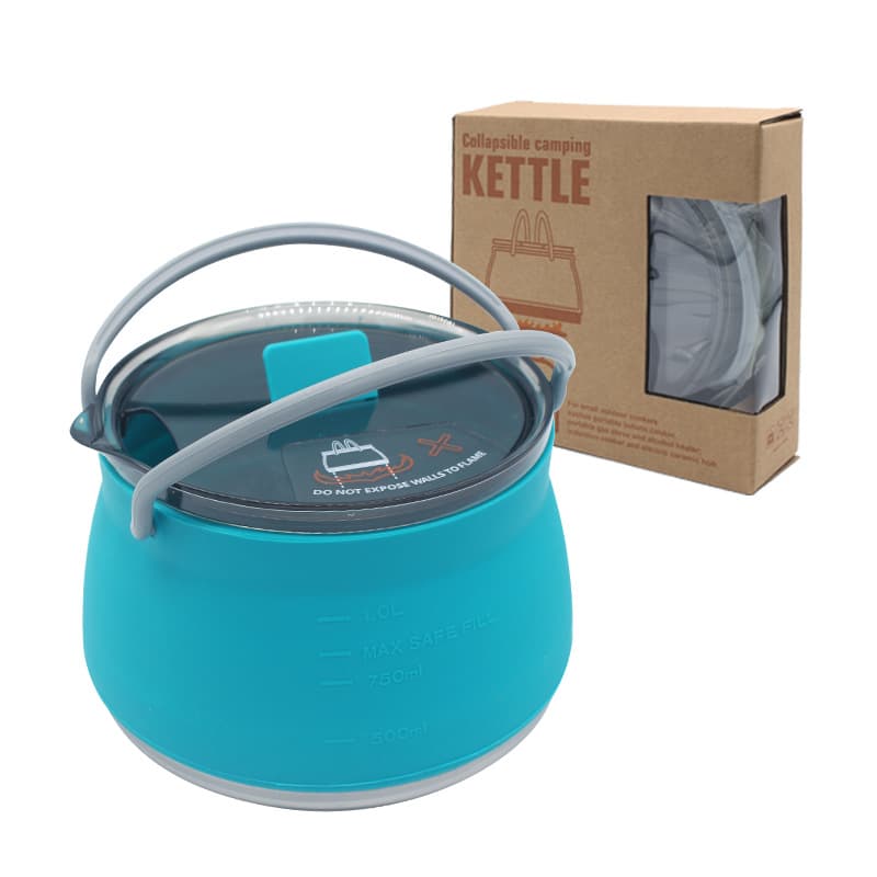 Outdoor Portable Kettle Folding Silicone Teapot Set thumbnail 4