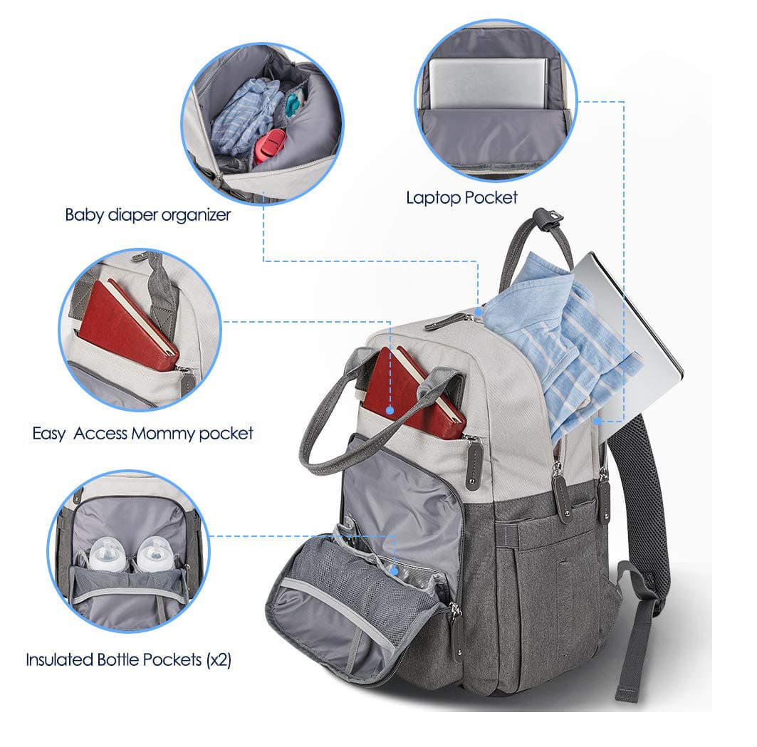 Multifunction Waterproof Travel Diaper Totes Bag Backpack thumbnail 2