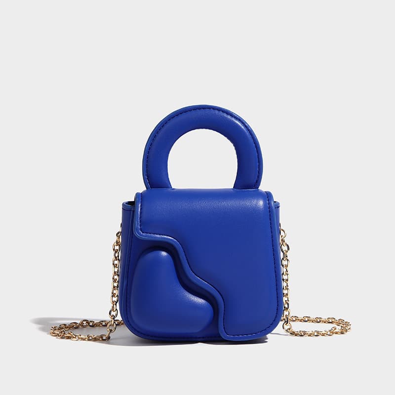PU Leather Chain Love Shaped Crossbody Bag thumbnail 3