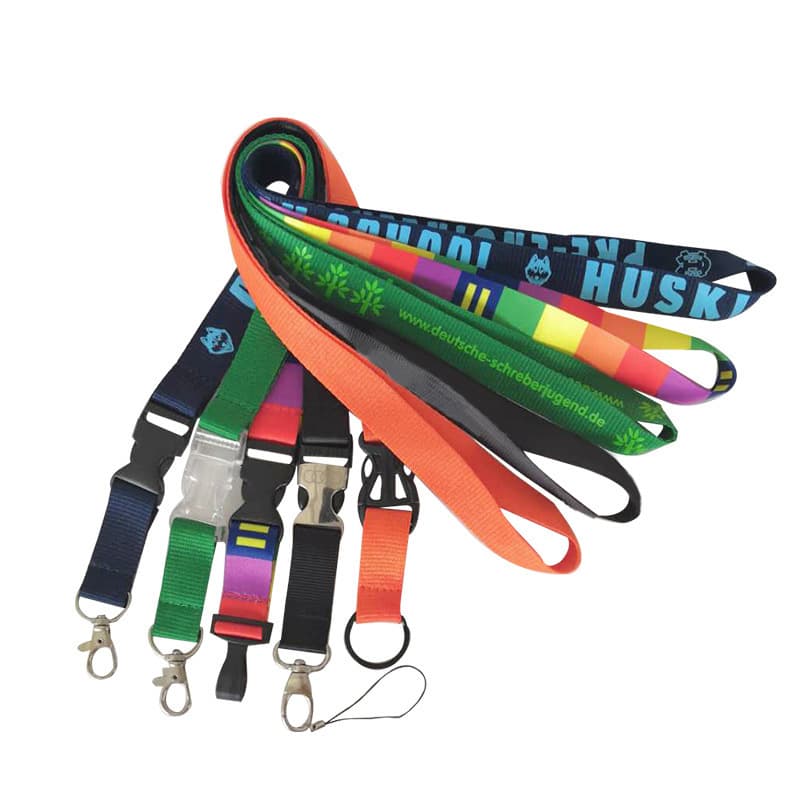 3/4" Lanyard w/Detachable Buckle & Lobster Claw thumbnail 2