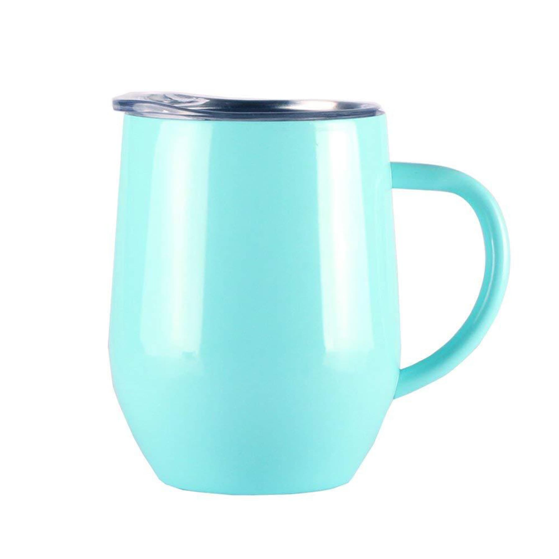 12oz Stainless Steel  Coffee Mug With Handle thumbnail 2