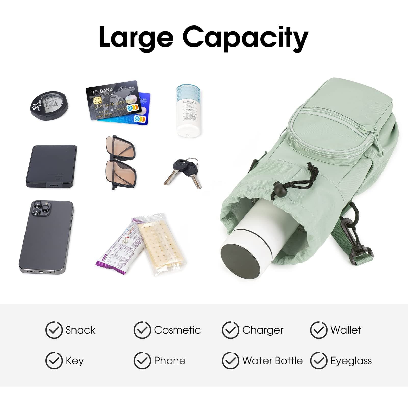 Water Bottle Carrier Crossbody Bag thumbnail 4