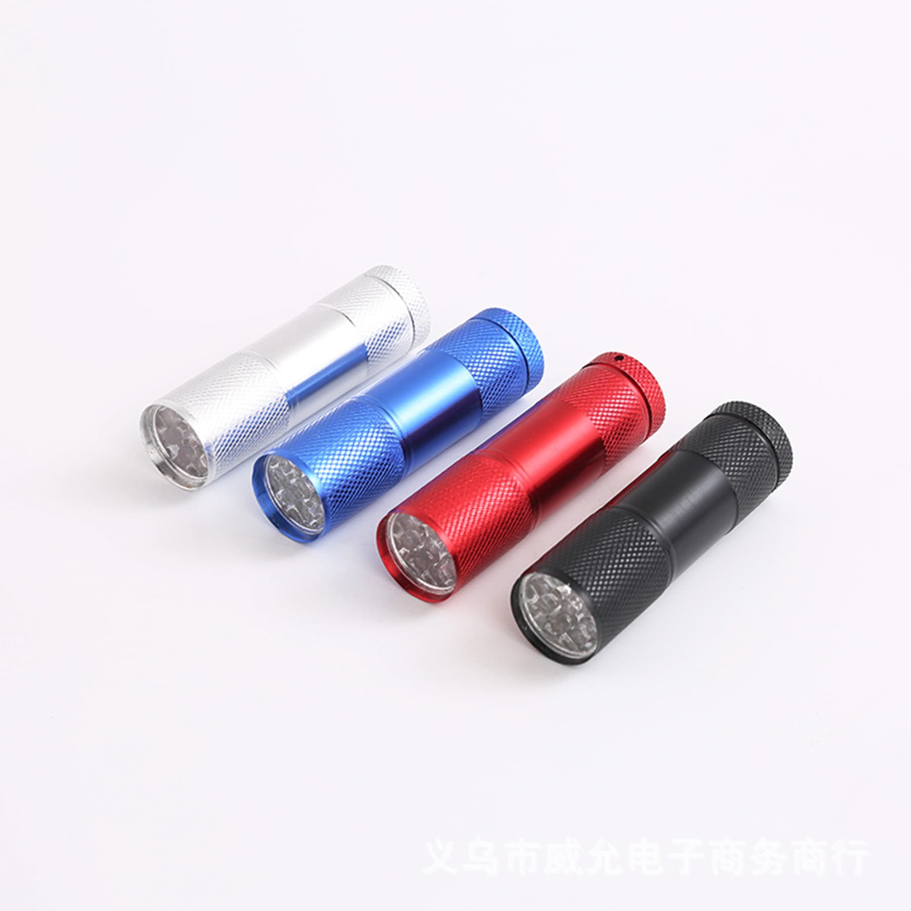 Aluminum 9 Led Flashlight with Strap thumbnail 2
