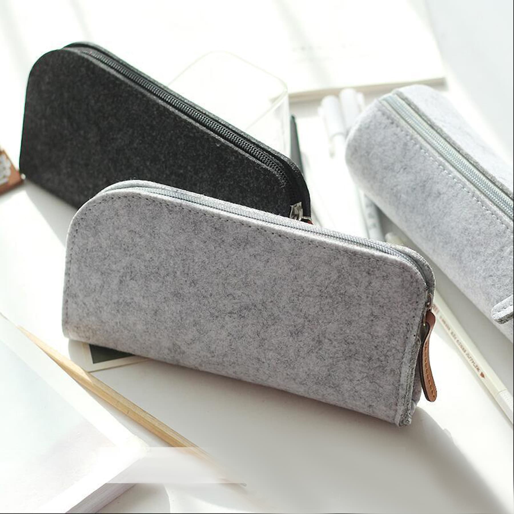 Portable Felt Pencil Bag thumbnail 3
