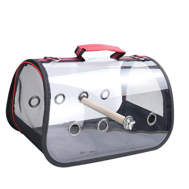 Portable Breathable Transparent Cage Bird Carrier Bag thumbnail 3