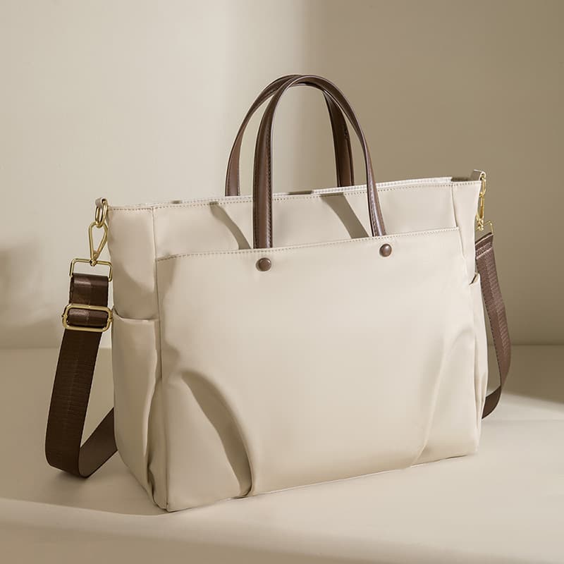 Canvas Laptop Tote Bag Crossbody Briefcase thumbnail 4